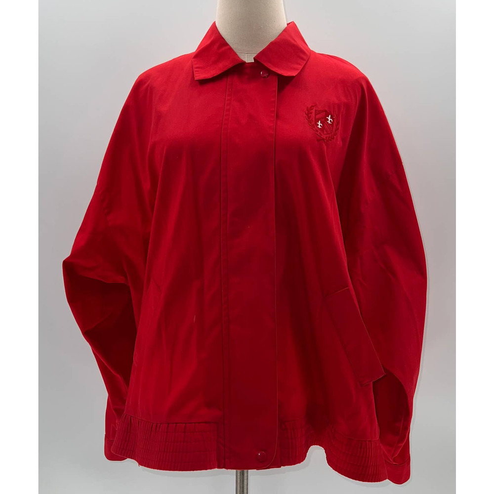 Vintage Napa Valley Red With Logo Zip Up Bomber Jacket- XL